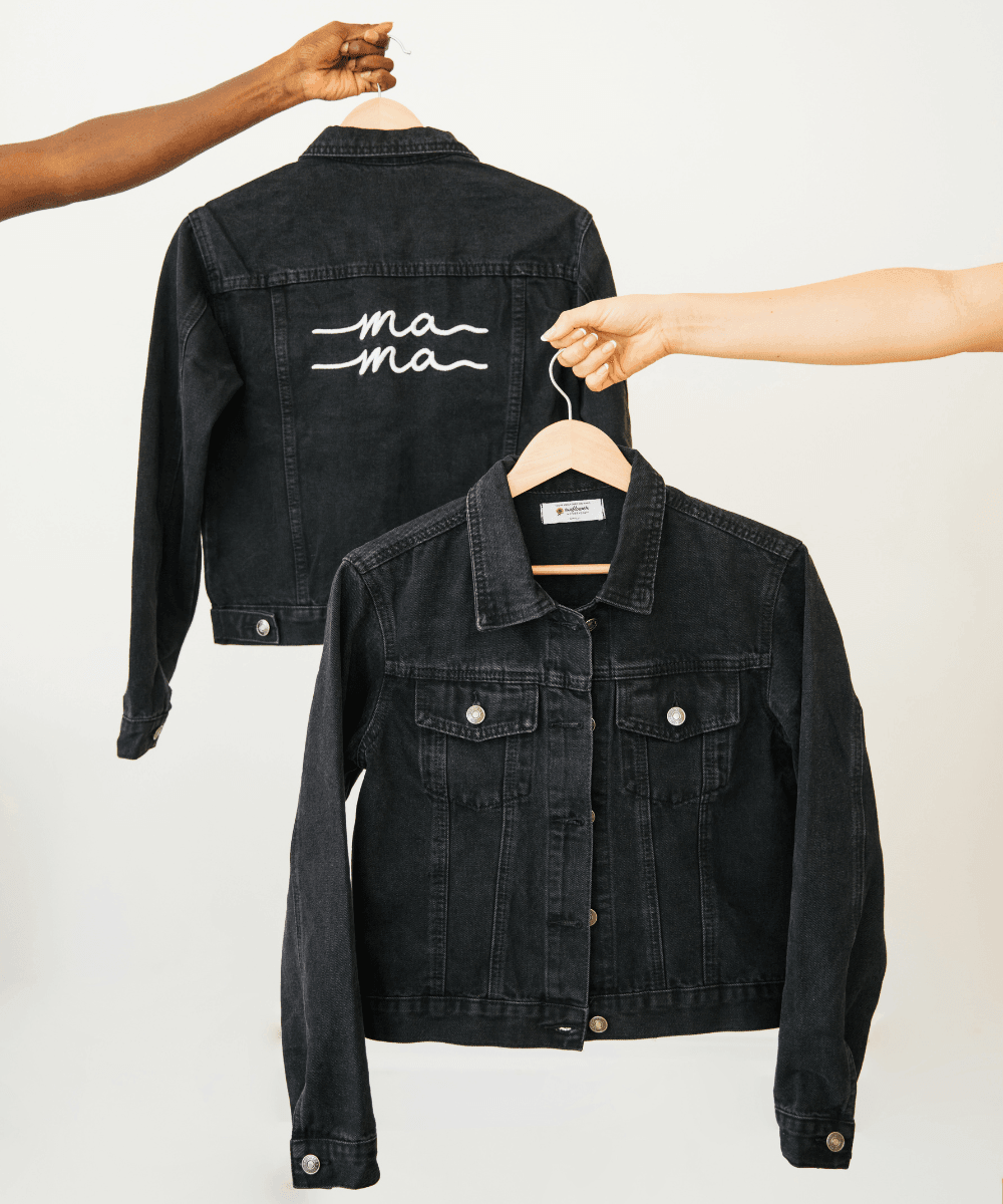 Black Denim Mama Jacket