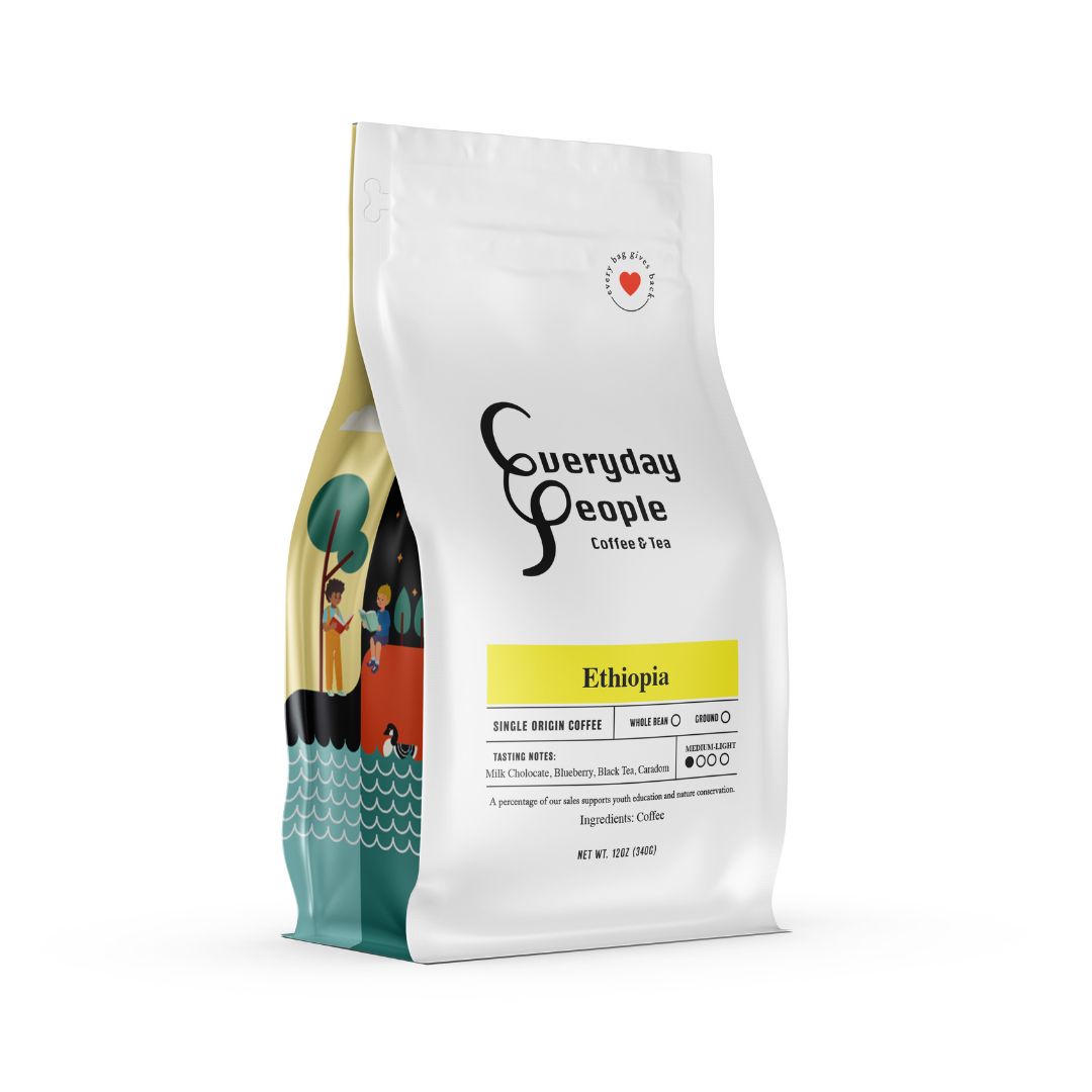 Ethiopia Natural Single Origin- Medium Light Roast by Everyday People Coffee  & Tea