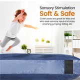 Cheer Collection Sensory Crash Pad Filled with Foam Blocks, Soft Foam Mat for Kids and Adults with Washable Cover, Giant Bean Bag with Vent Holes