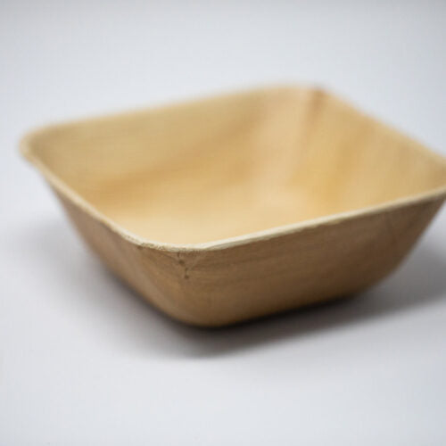 5.5" Deep Square Palm Leaf Bowl, 225 Count