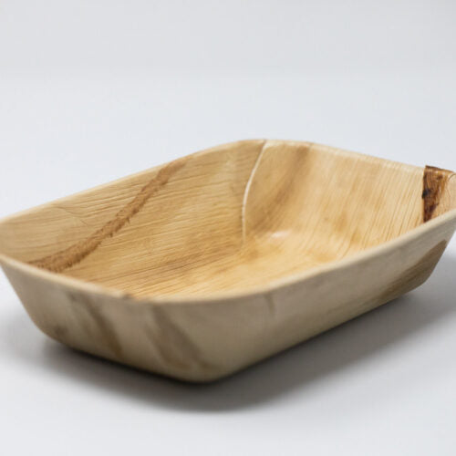 7.5" Deep Rectangle Palm Leaf Bowl, 150 Count