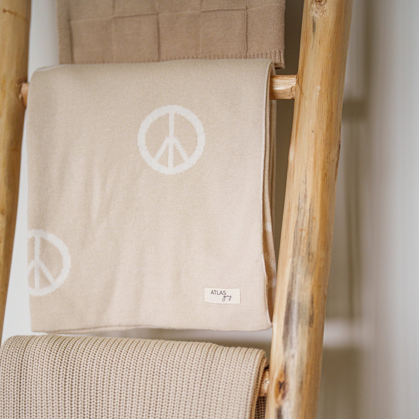 Peace Knit Blanket