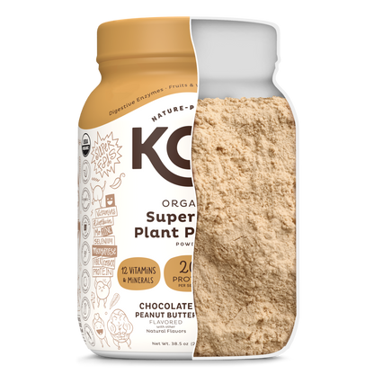 KOS Organic Plant Protein, Chocolate Peanut Butter, 28 Servings by KOS.com