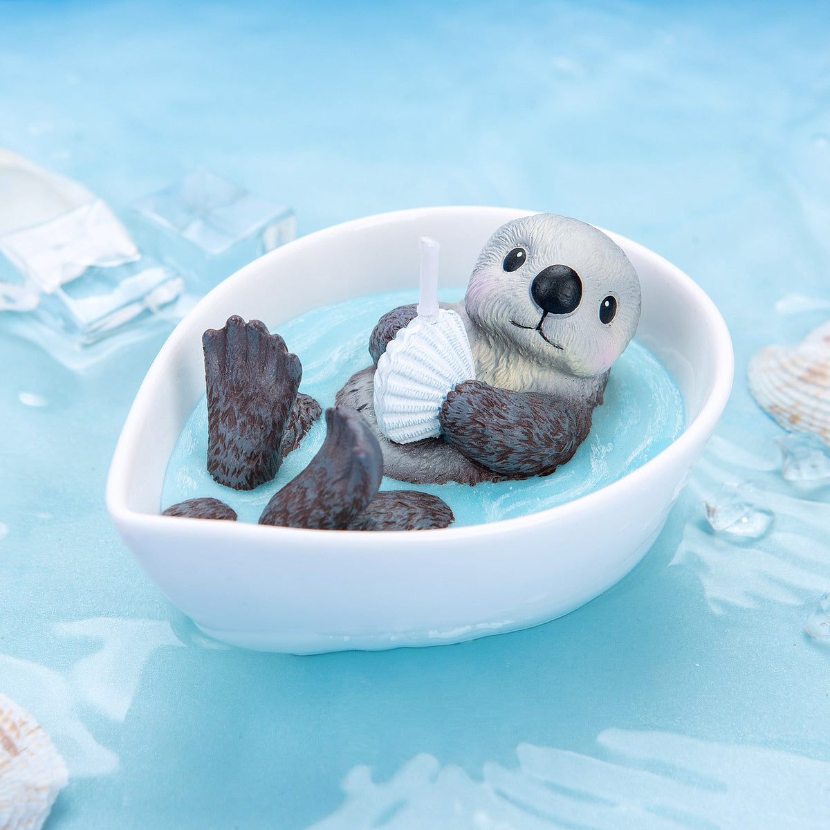 Cute Sea Otter Baby Scented Candle