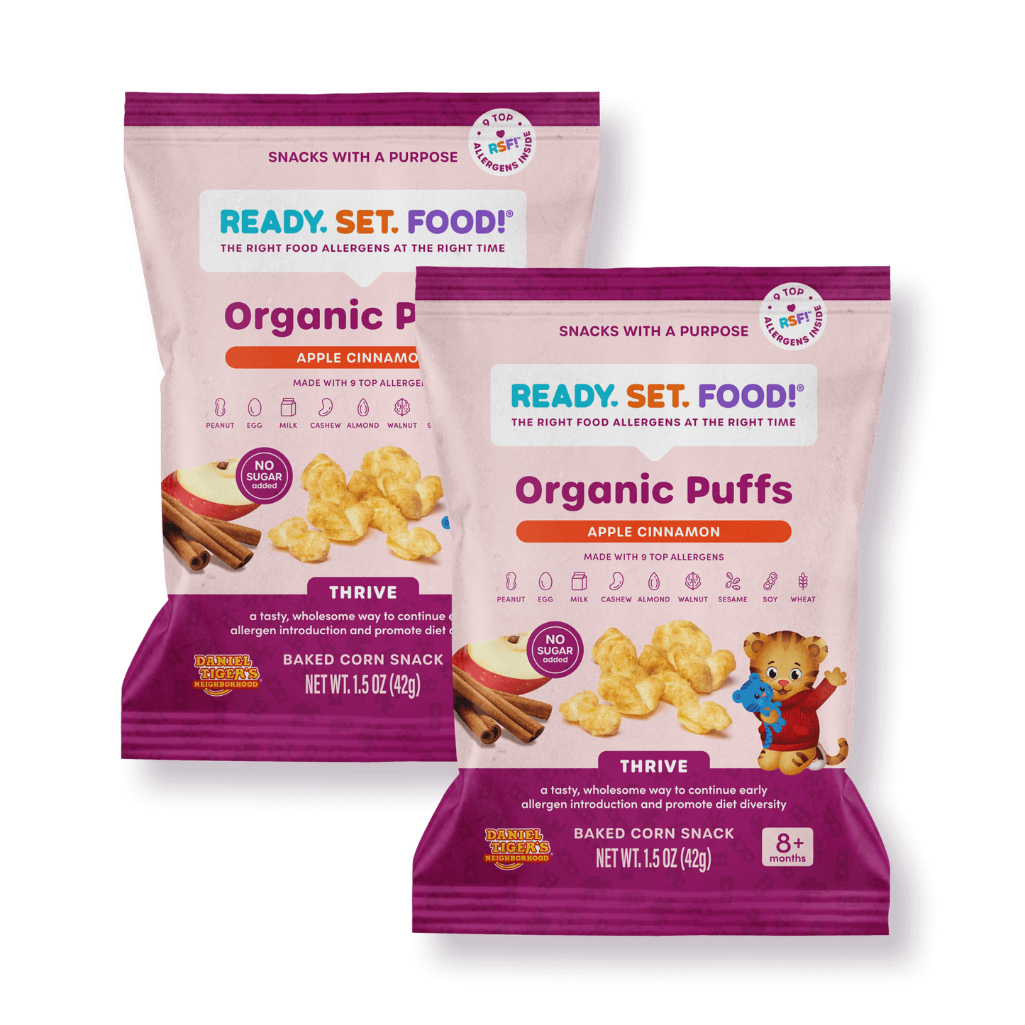 Organic Puffs - Daniel Tiger Apple Cinnamon