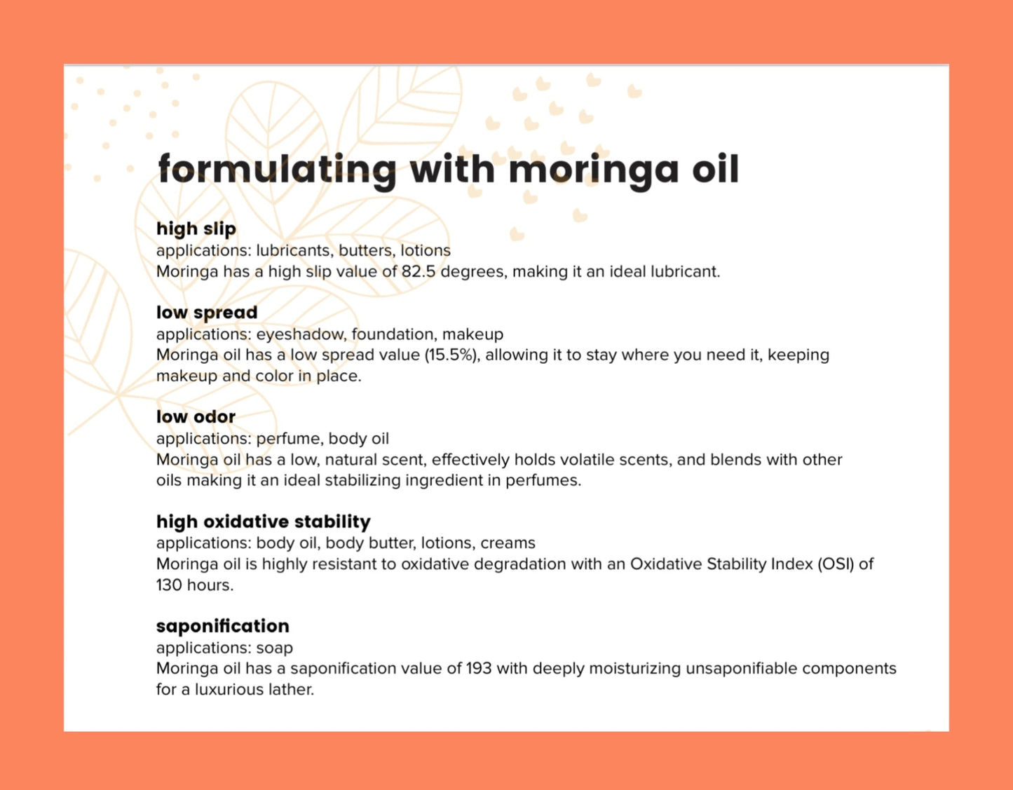 Moringa Oil - Bulk