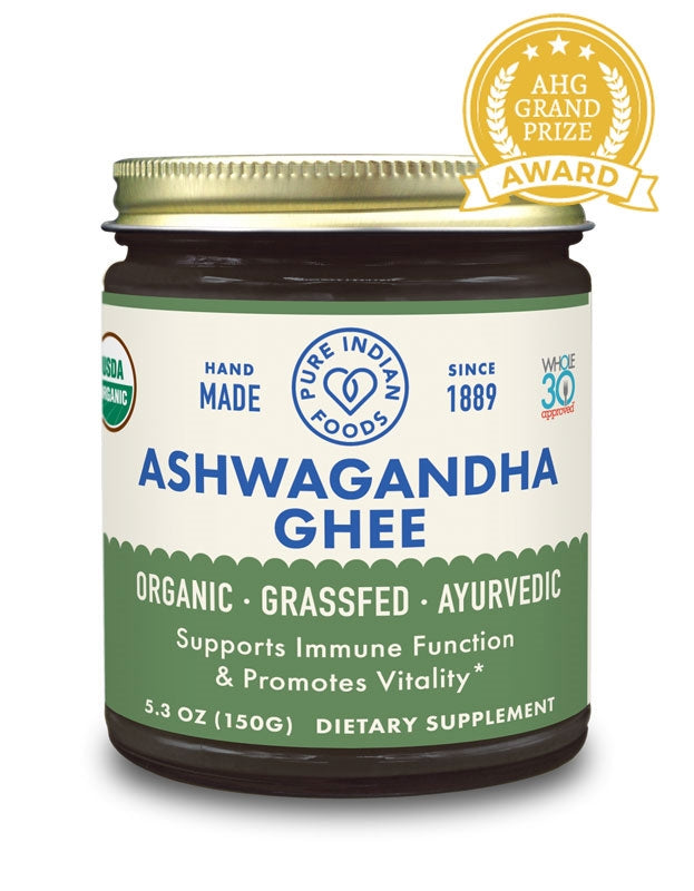 Ashwagandha Ghee 5.3 oz, Certified Organic