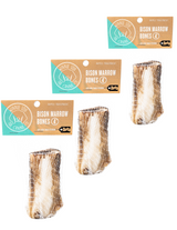 Bison Marrow Bones - 3-pack Bundle