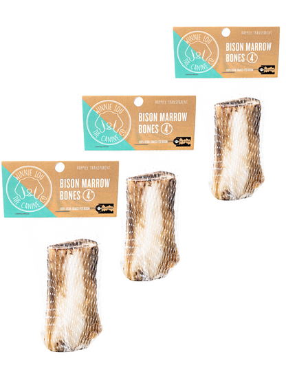 4-5" Bison Marrow Bones - 3 pack