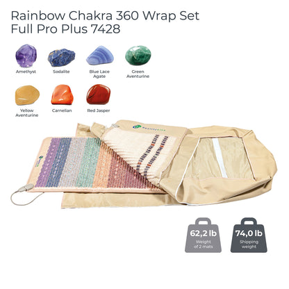 Rainbow Chakra 360 Wrap Set Mat 7428