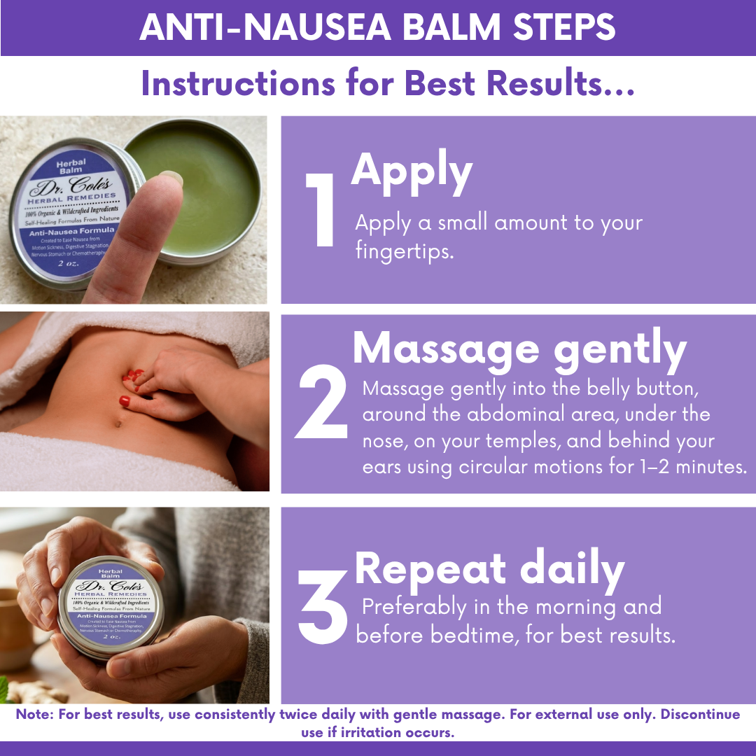 05 - Dr. Cole's Organic Anti-Nausea Herbal Balm