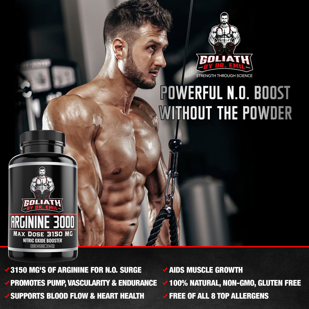 Goliath - ARGININE 3000 by Dr Emil Nutrition