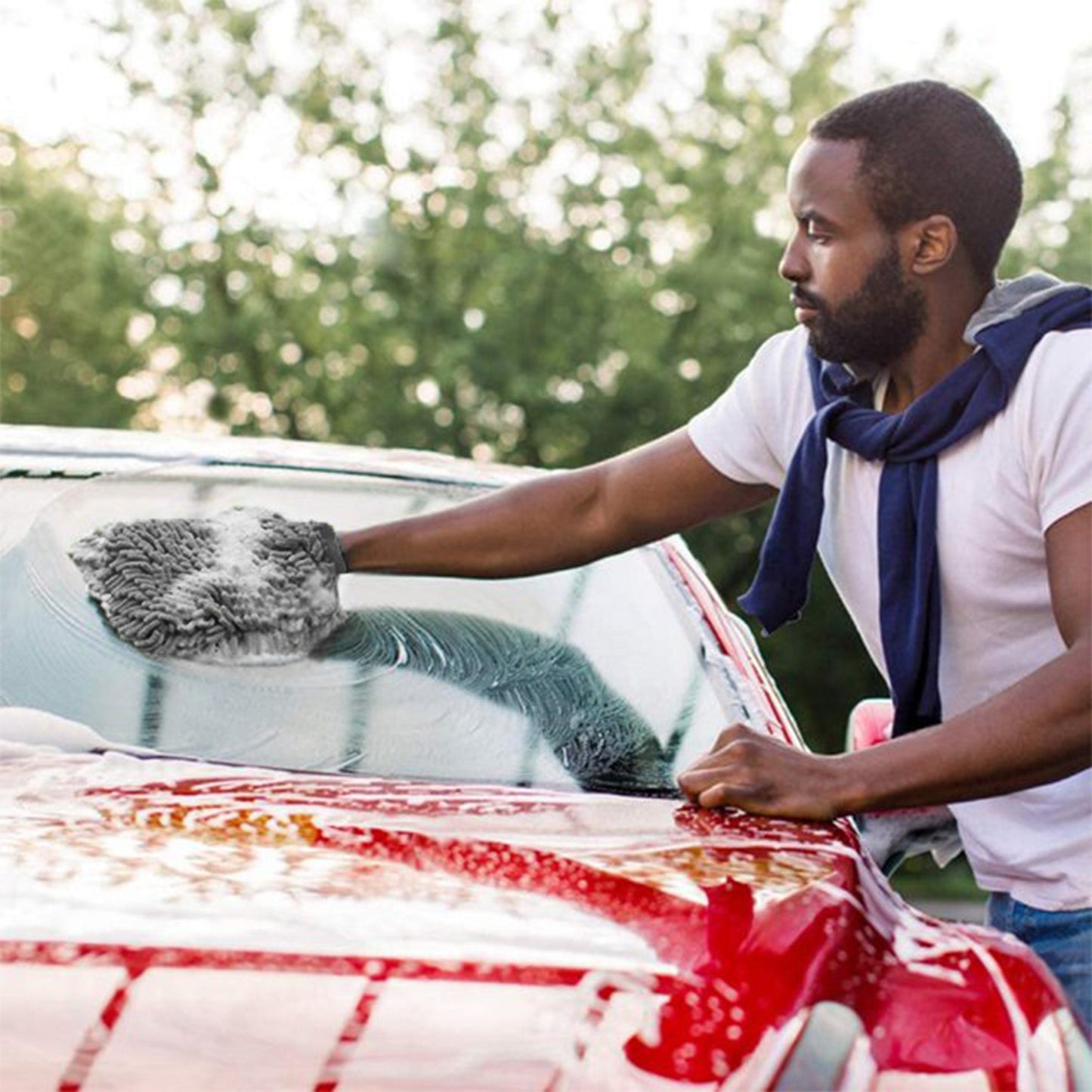 Microfiber Chenille Car Cleaning Mitt