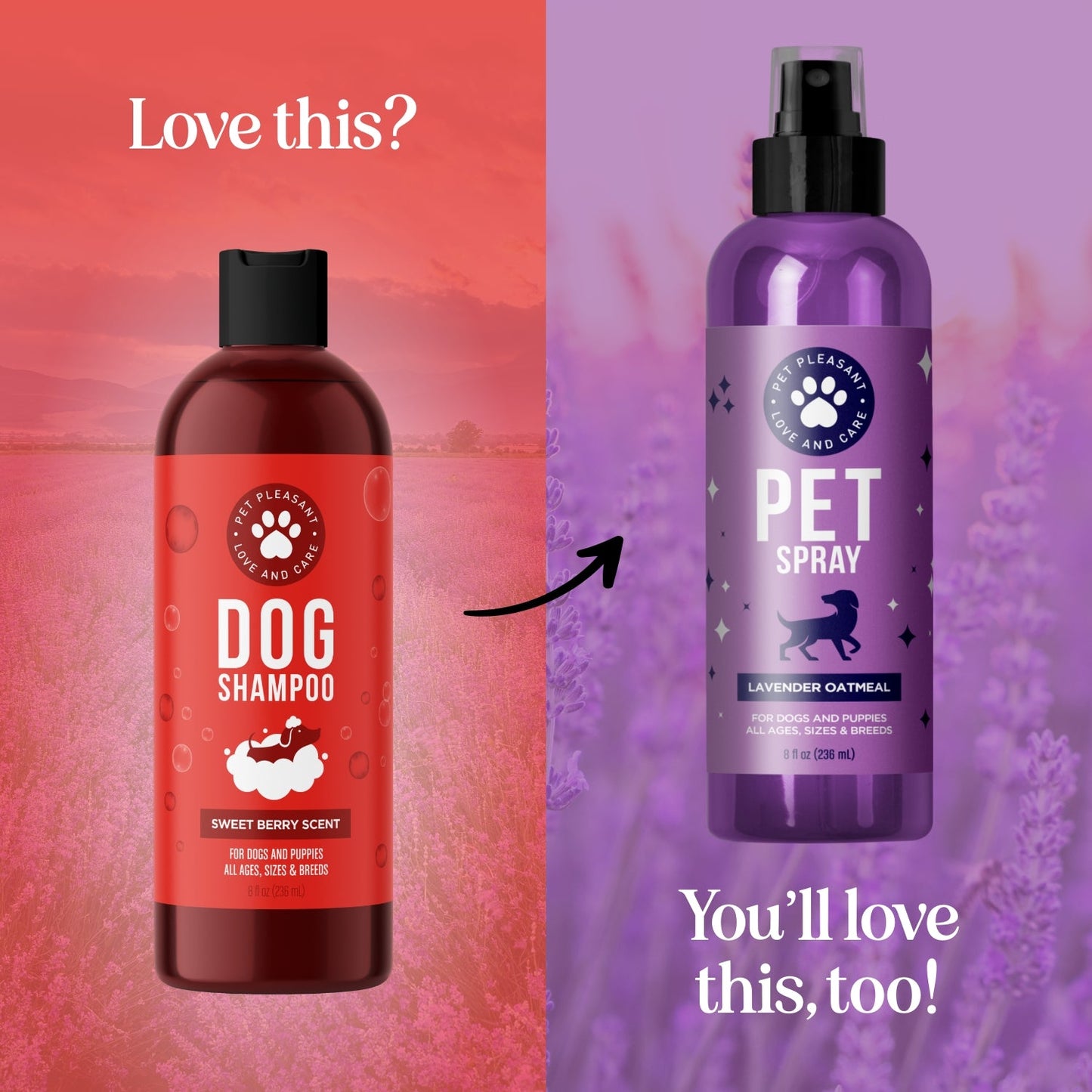 Aloe Vera & Lavender Vanilla Oatmeal Dog Shampoo