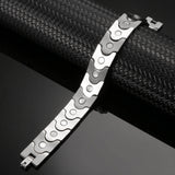 Stainless Steel Magnetic Bracelet. 2 Colors available. Model B066