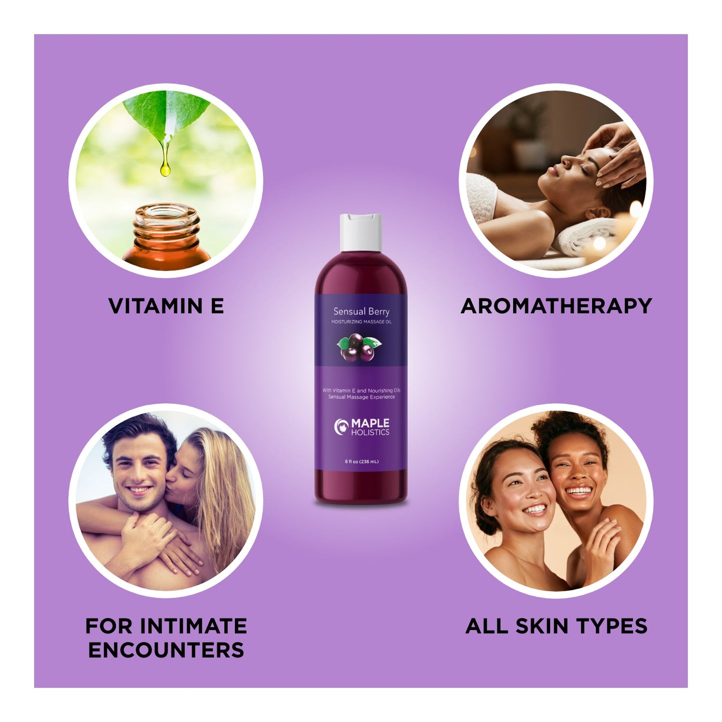 Sensual Berry Moisturizing Massage Oil