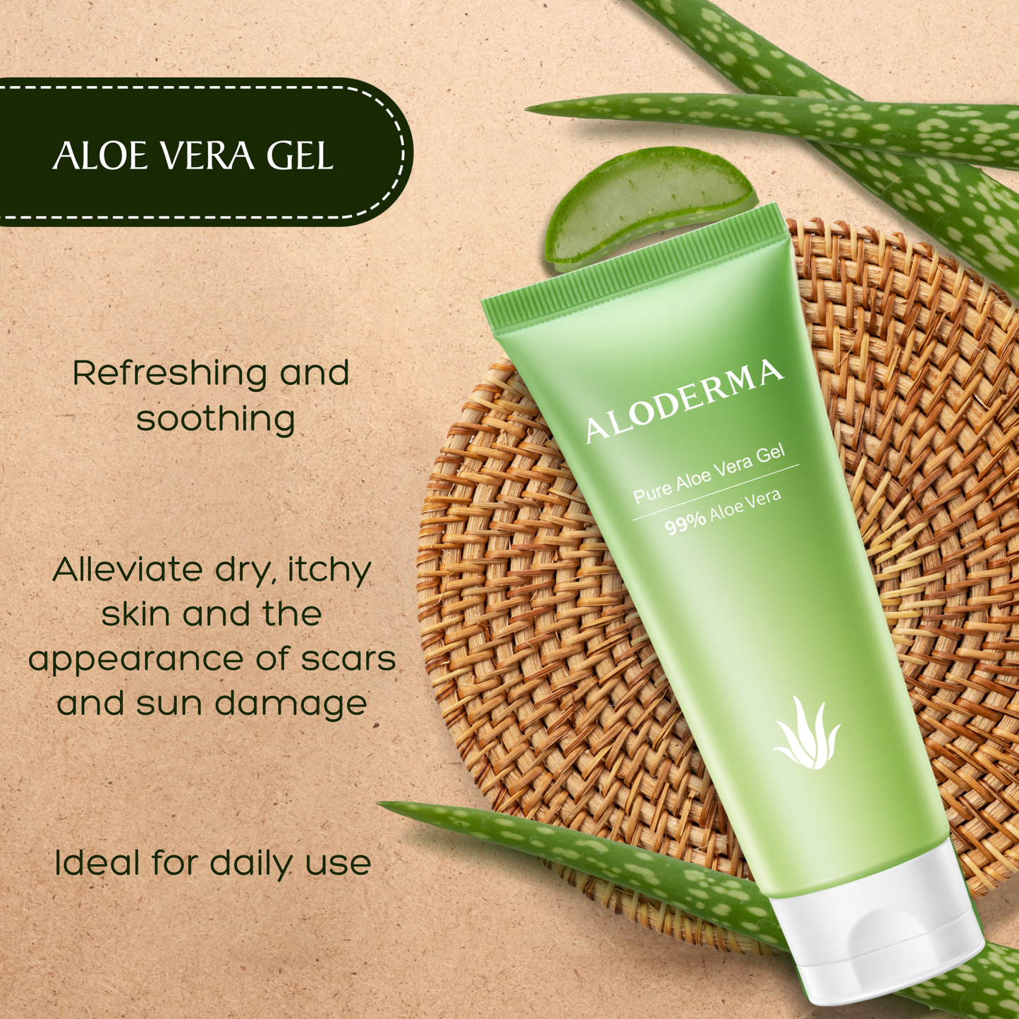 ALODERMA Pure Aloe Vera Gel - 114g