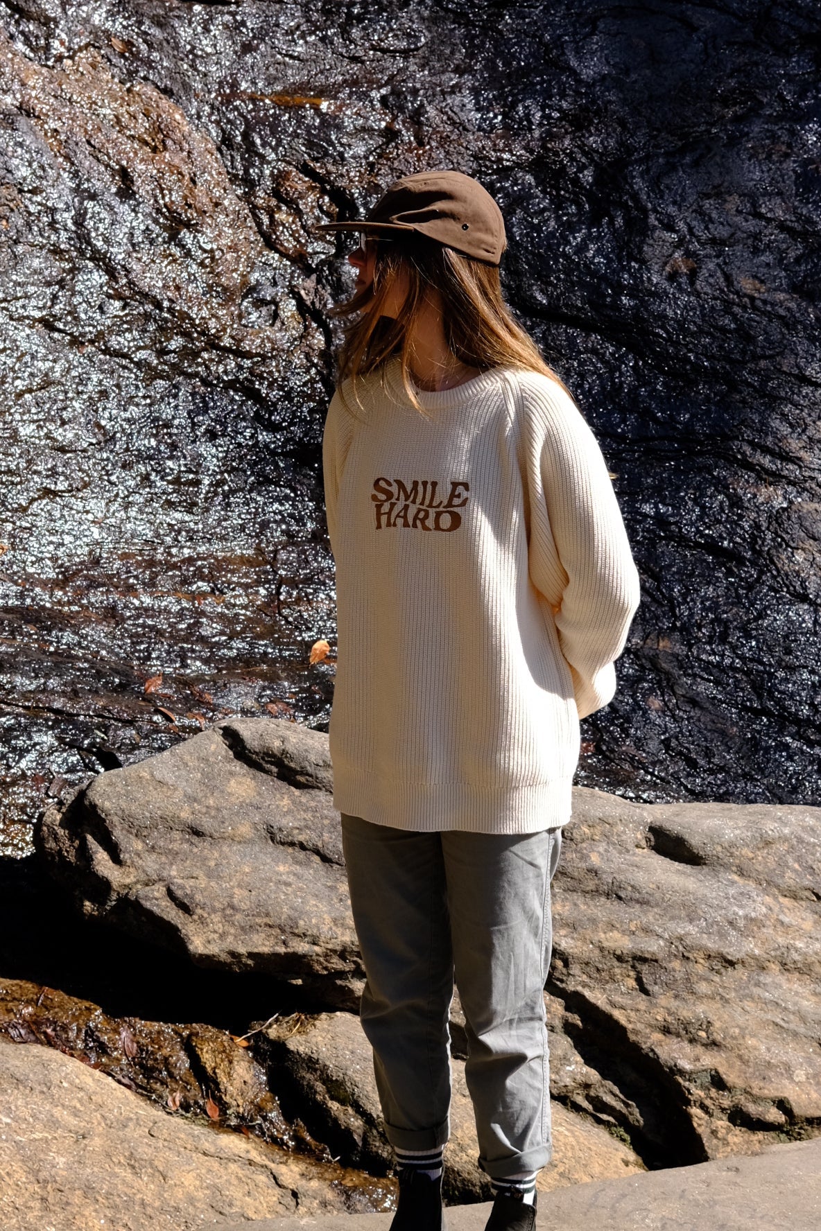 OVERSIZED HEAVYWEIGHT SMILE HARD SWEATER