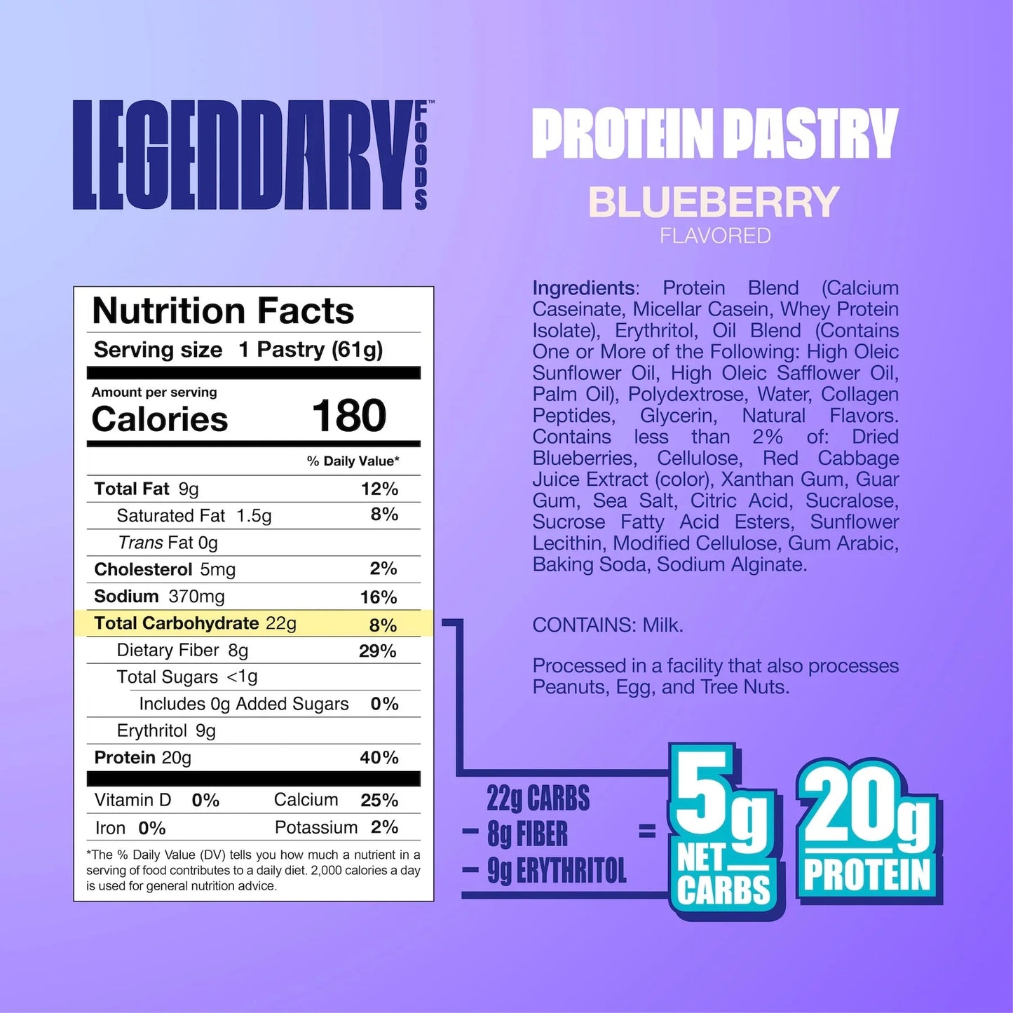 Legendary Foods Tasty Protein Pastry