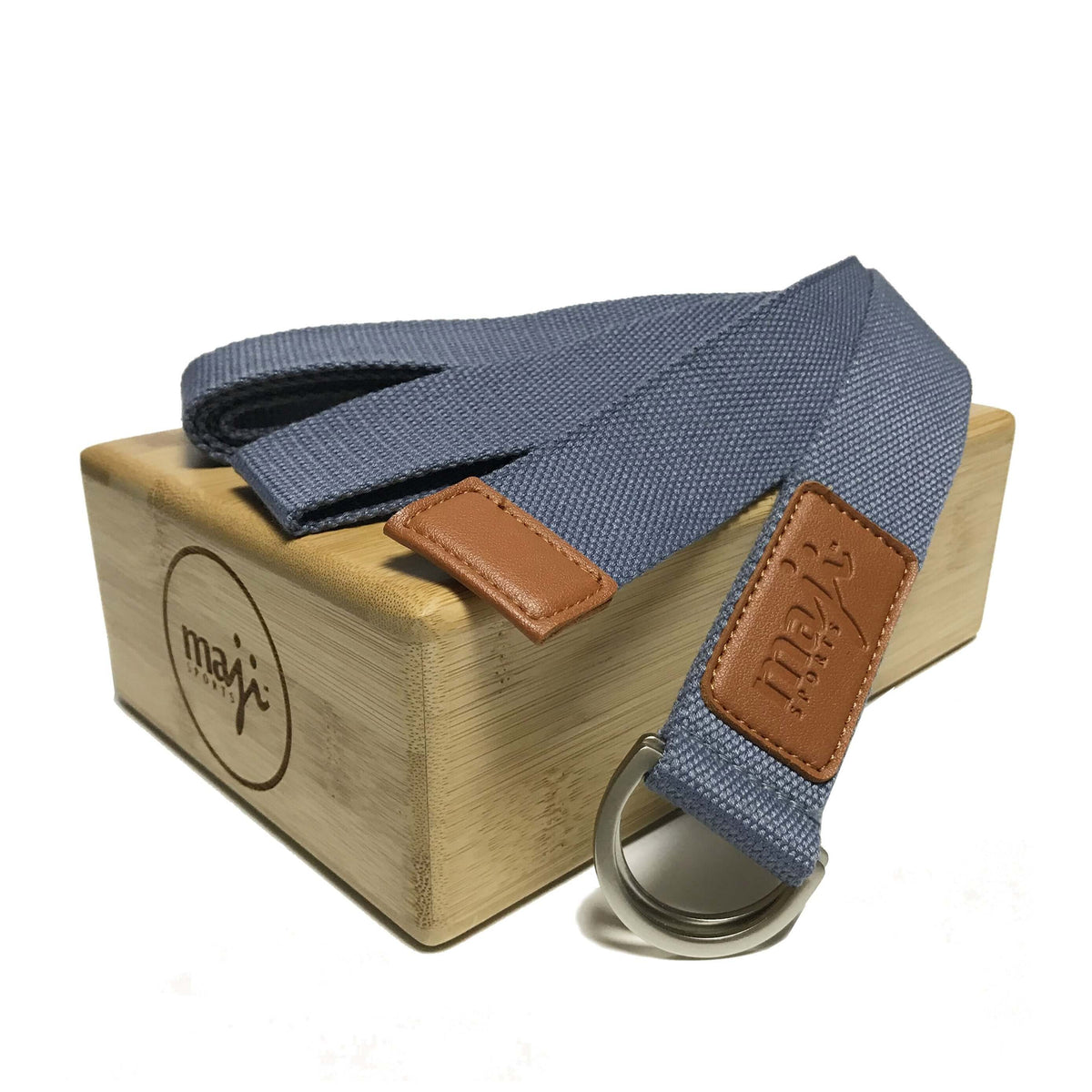 Bamboo Yoga Block & Strap Combo by Jupiter Gear