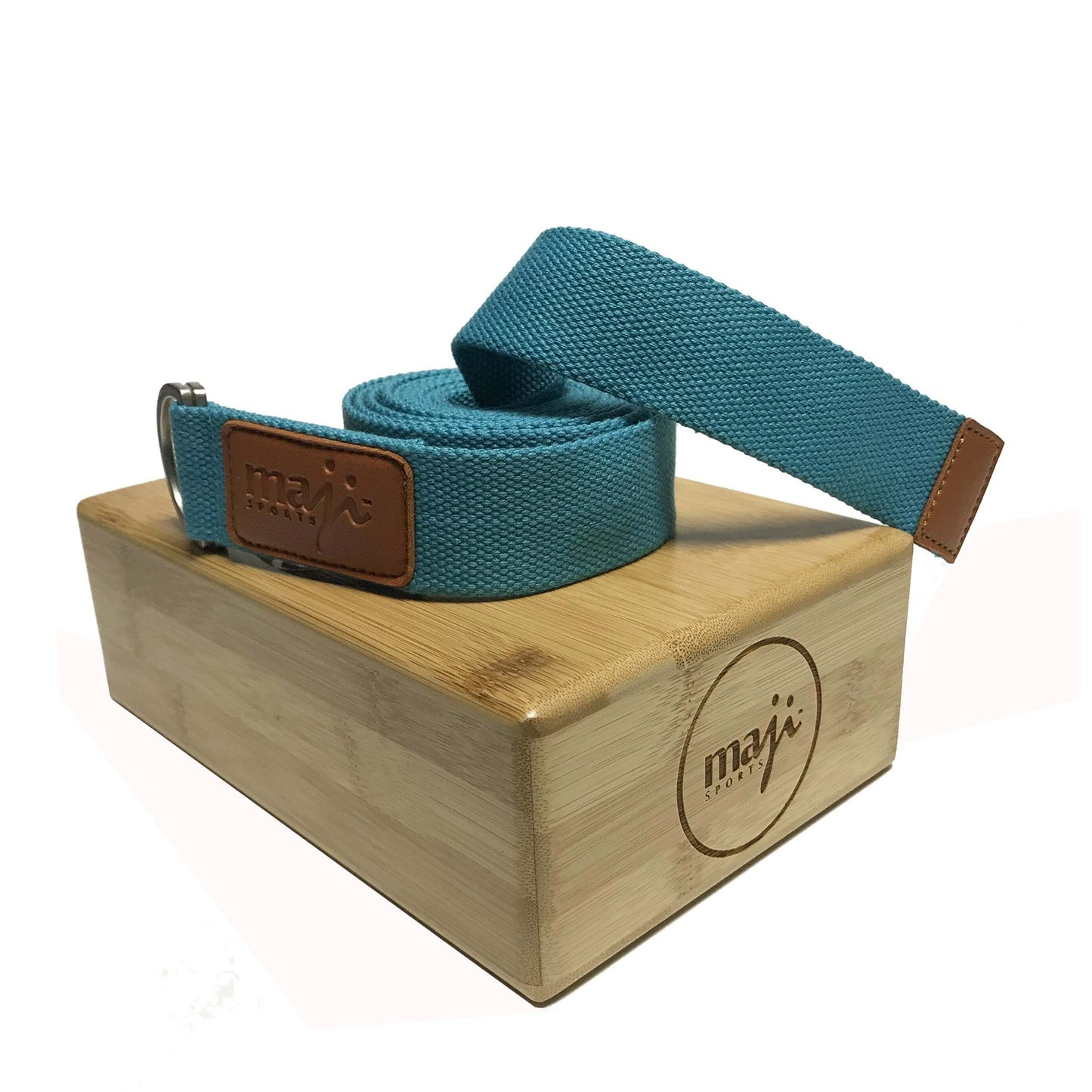 Bamboo Yoga Block & Strap Combo by Jupiter Gear