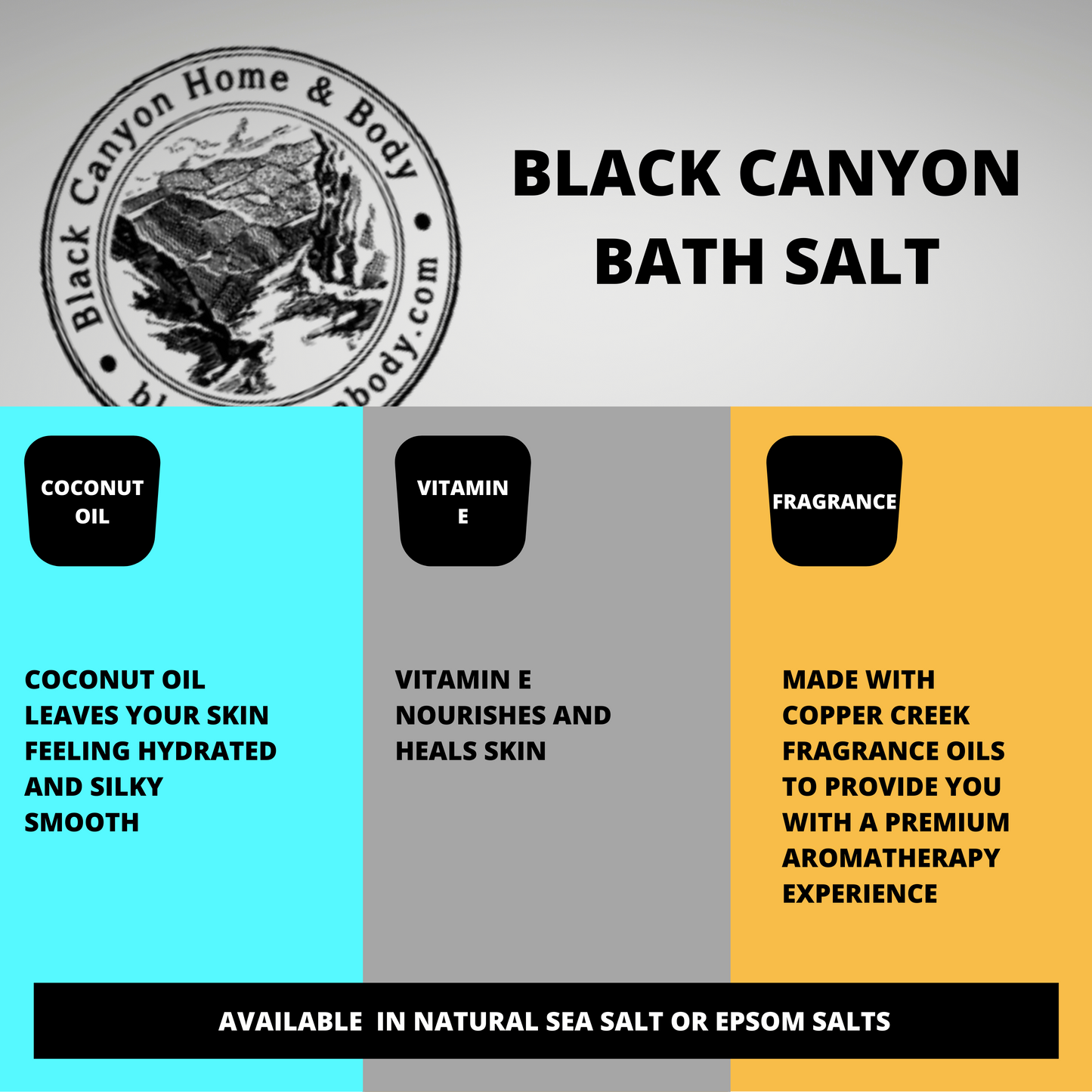 Black Canyon Peach Candy Scented Sea Salt Bath Soak by Black Canyon Home & Body