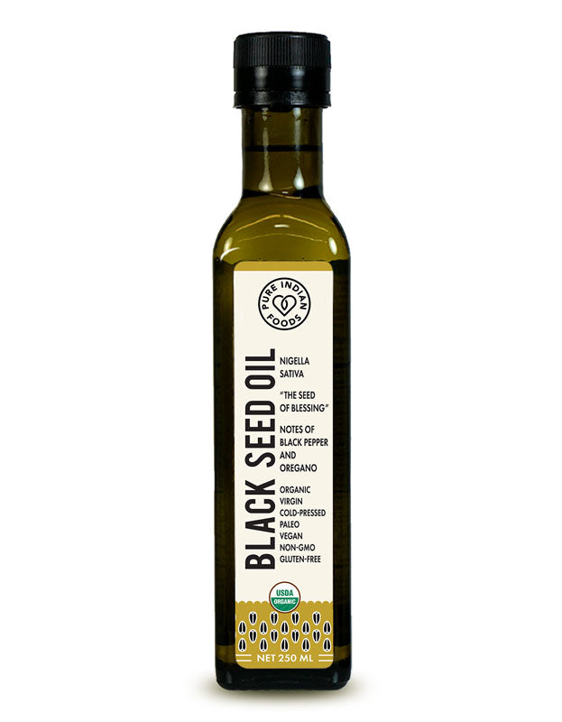 Black Seed Oil, Cold Pressed, Virgin & Certified Organic (Black Cumin Seed/Nigella sativa) - 250 mL