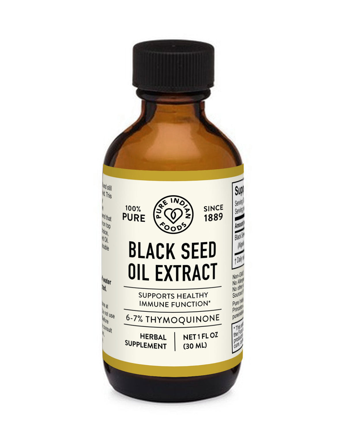 Black Seed Oil Extract (6-7% Thymoquinone) - 1 fl oz (30 mL)