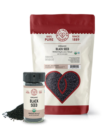 Black Seed (Kalonji, Black Cumin Seed, Nigella sativa), Certified Organic