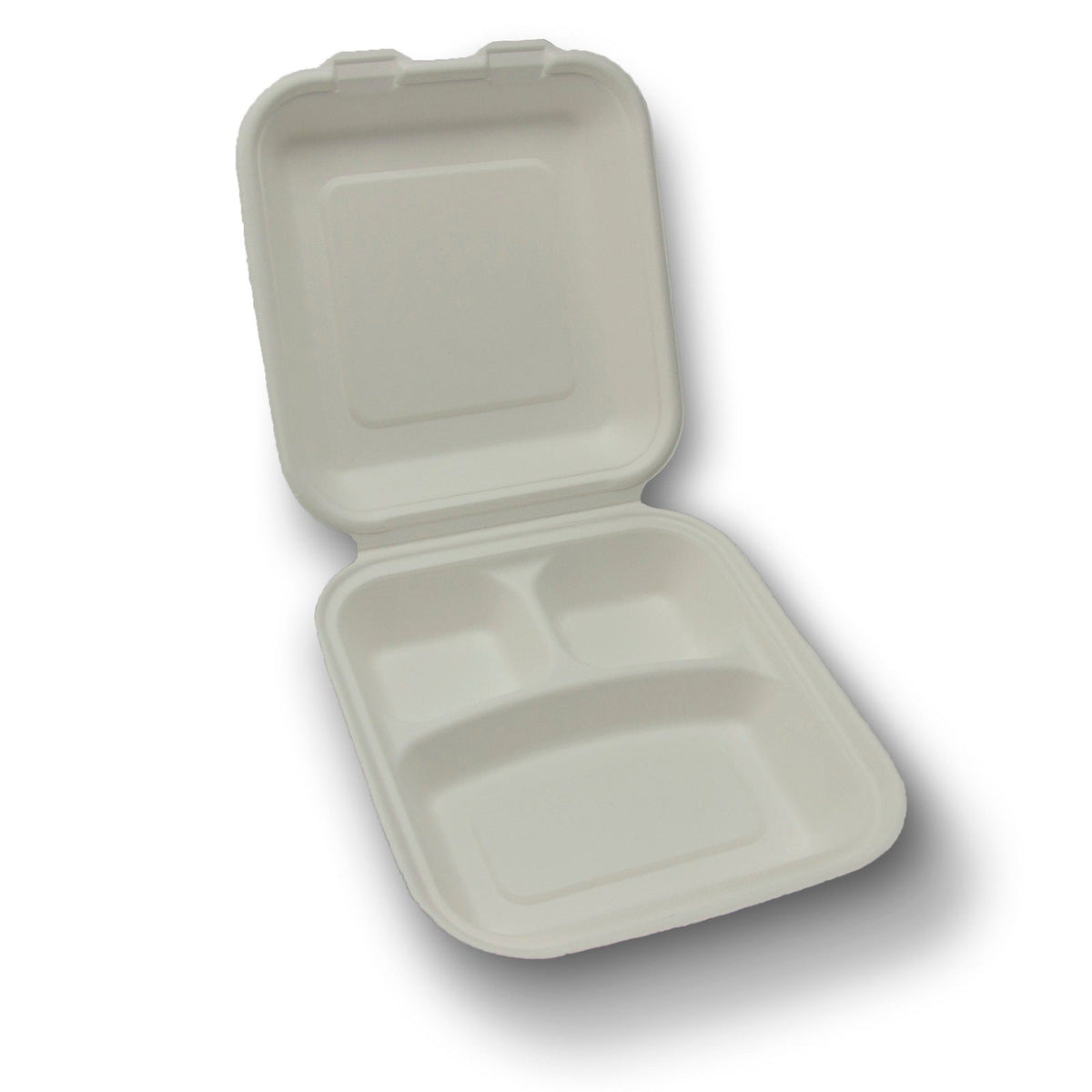 Medium 1-Compartment Fiber Hinged Container 200-Count Case