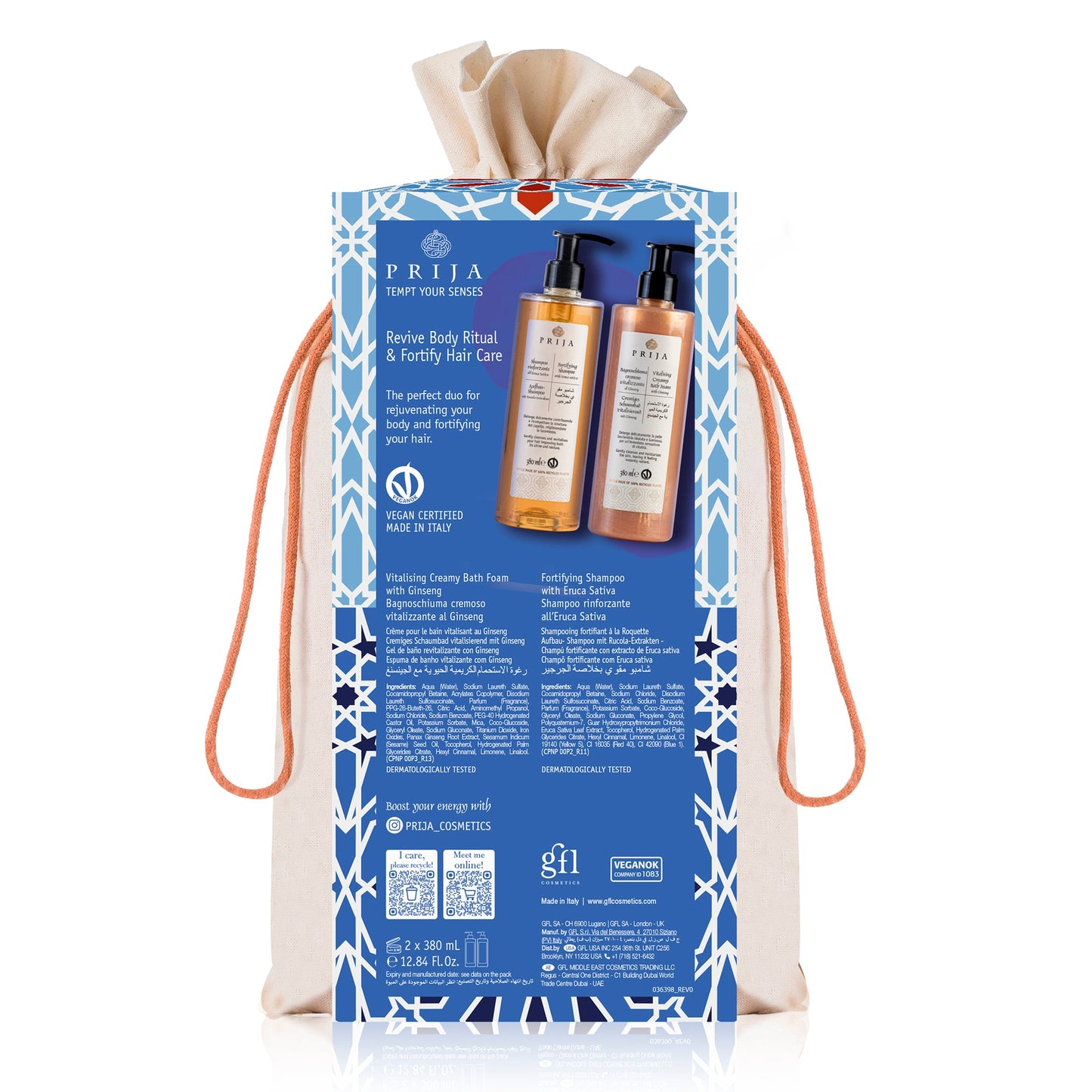 Prija Revive Body Ritual & Fortify Hair Care Gift Set