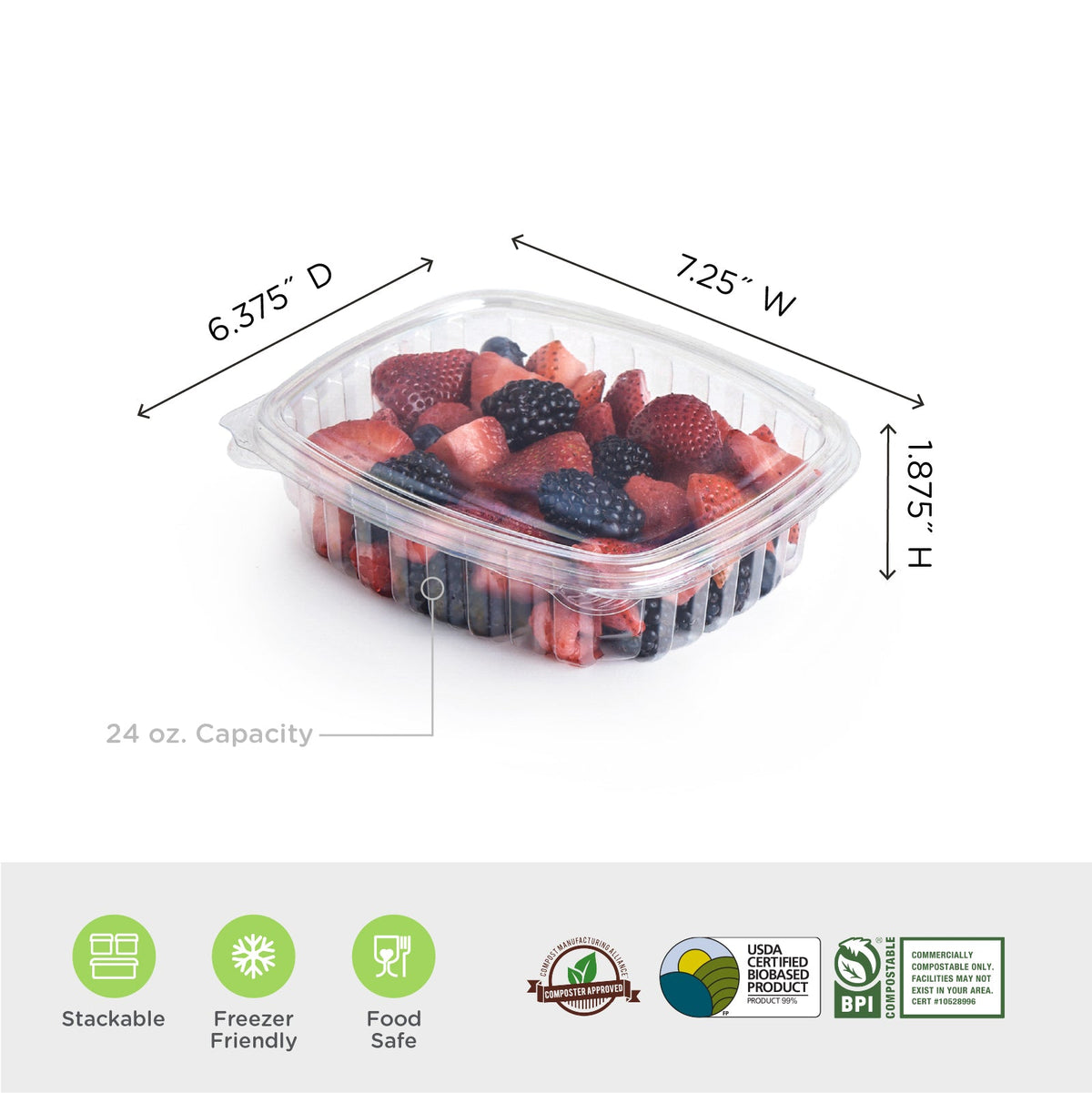 24 Oz Multi Purpose Clamshell Pacakge (9007)