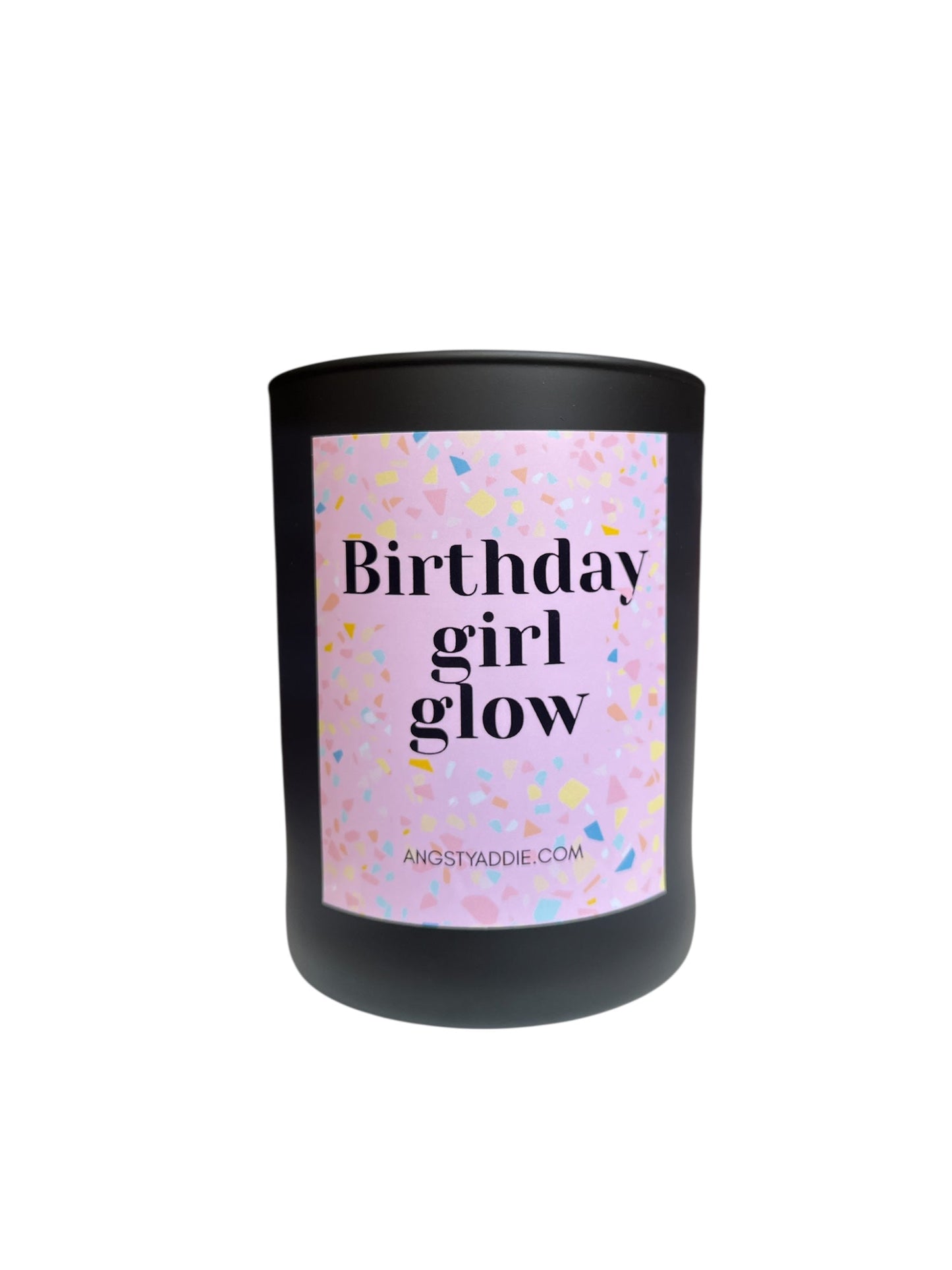 Birthday Girl Glow candle by Angsty Addie
