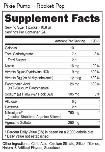 Bucked Up Pixie Pump Energy Sticks