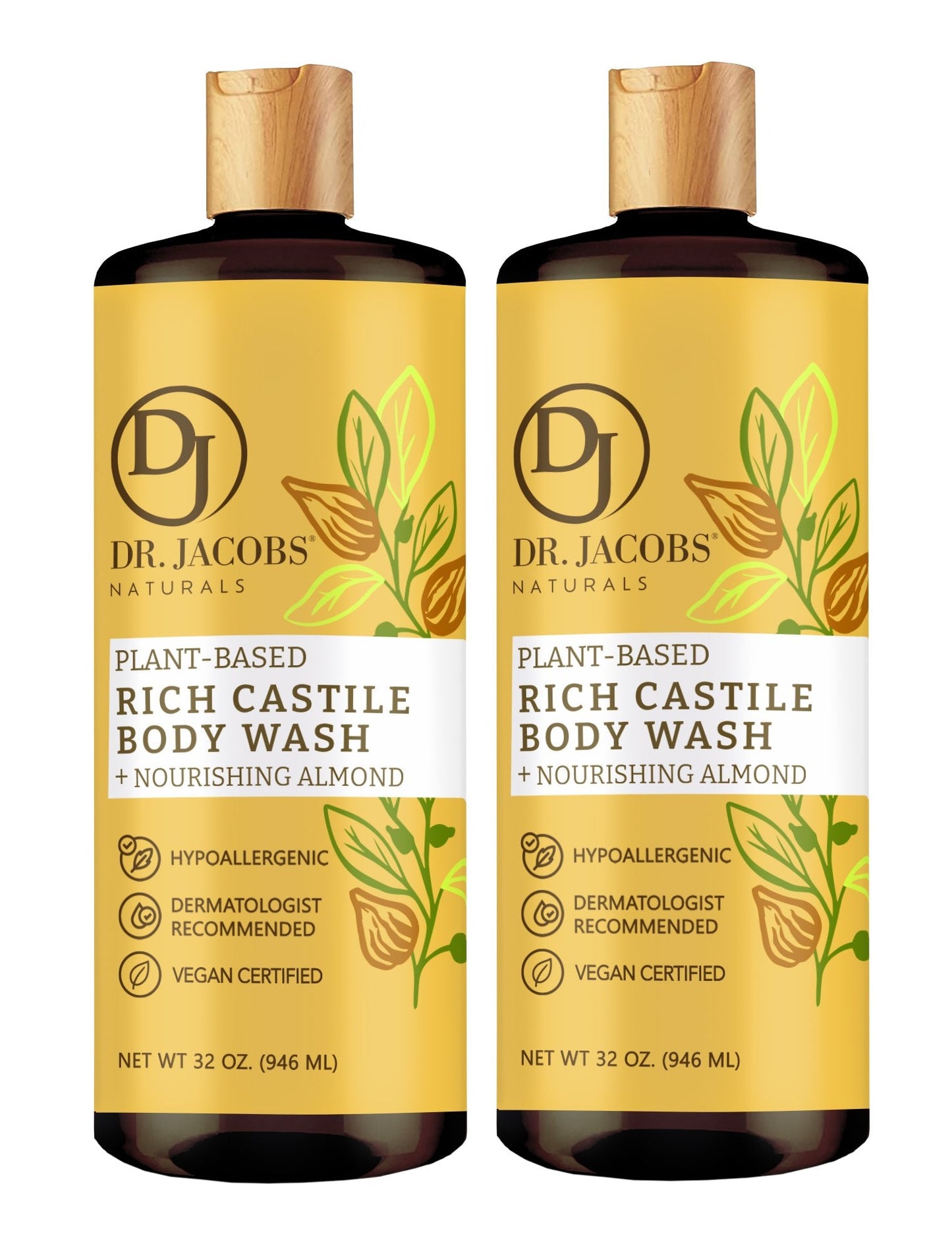Almond Castile Body Wash by Dr. Jacobs Naturals