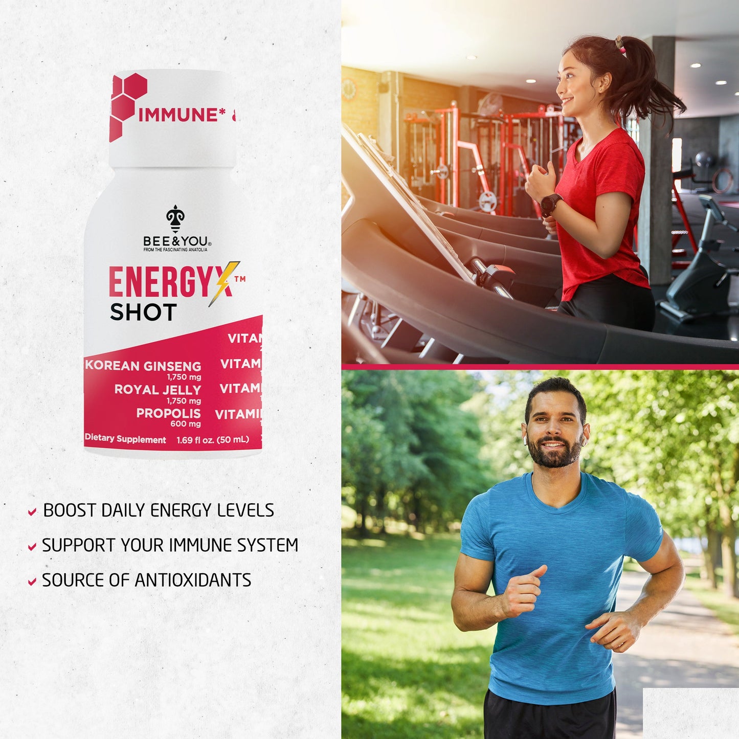 Royal Jelly, Red Korean Ginseng, Propolis Energy X Natural Shot