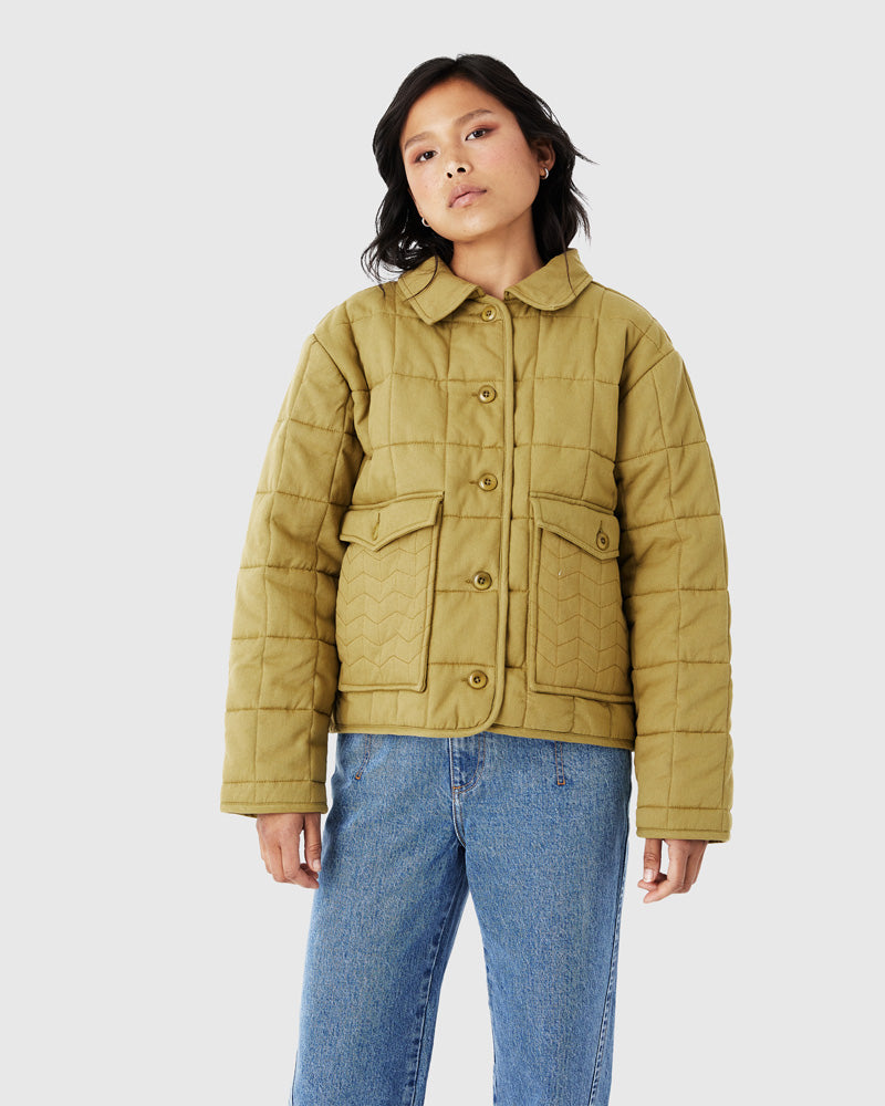 Organic Cotton Puffer Jacket by United By Blue