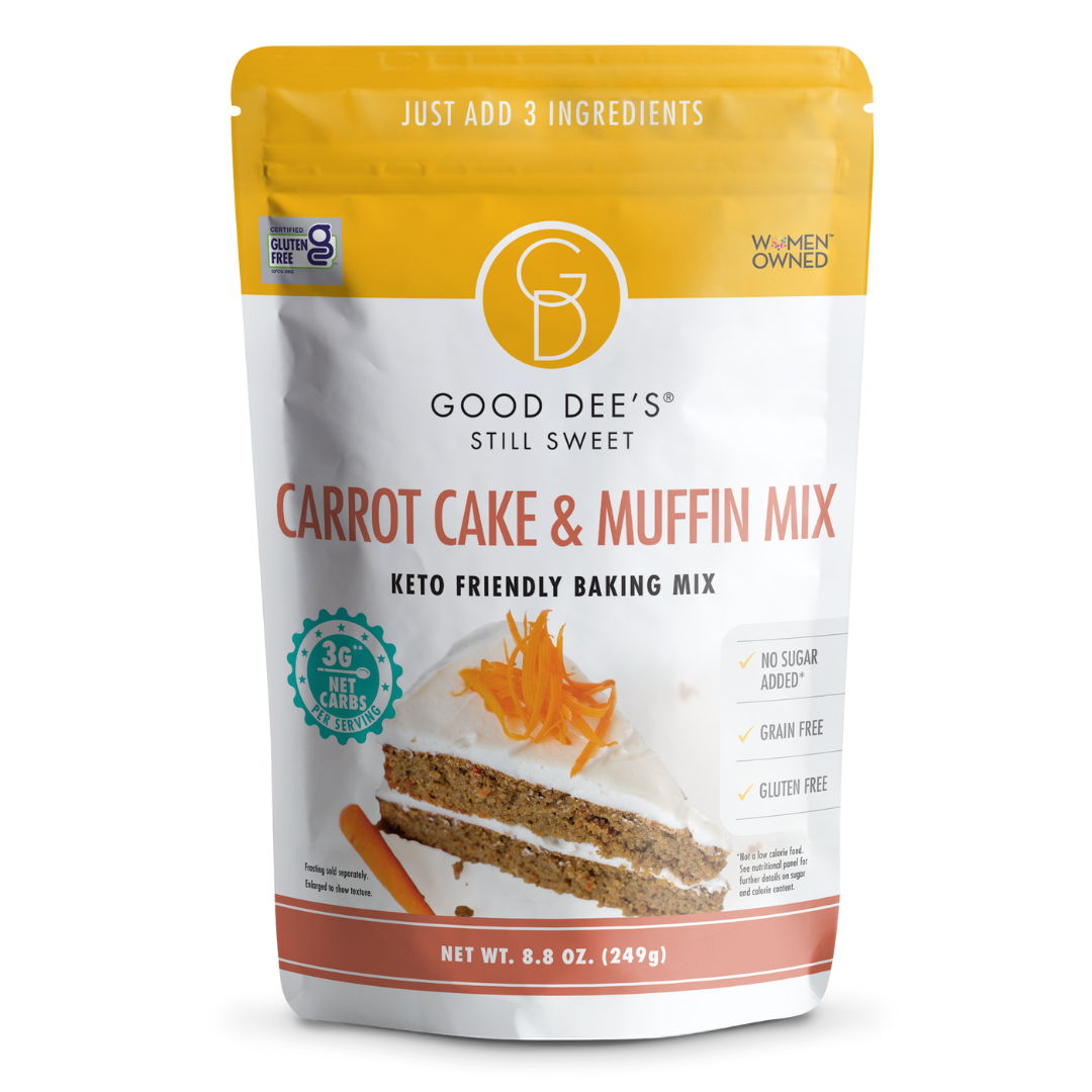 Carrot Keto Muffin & Cake Mix- Gluten Free and No Added Sugar by Good Dee's