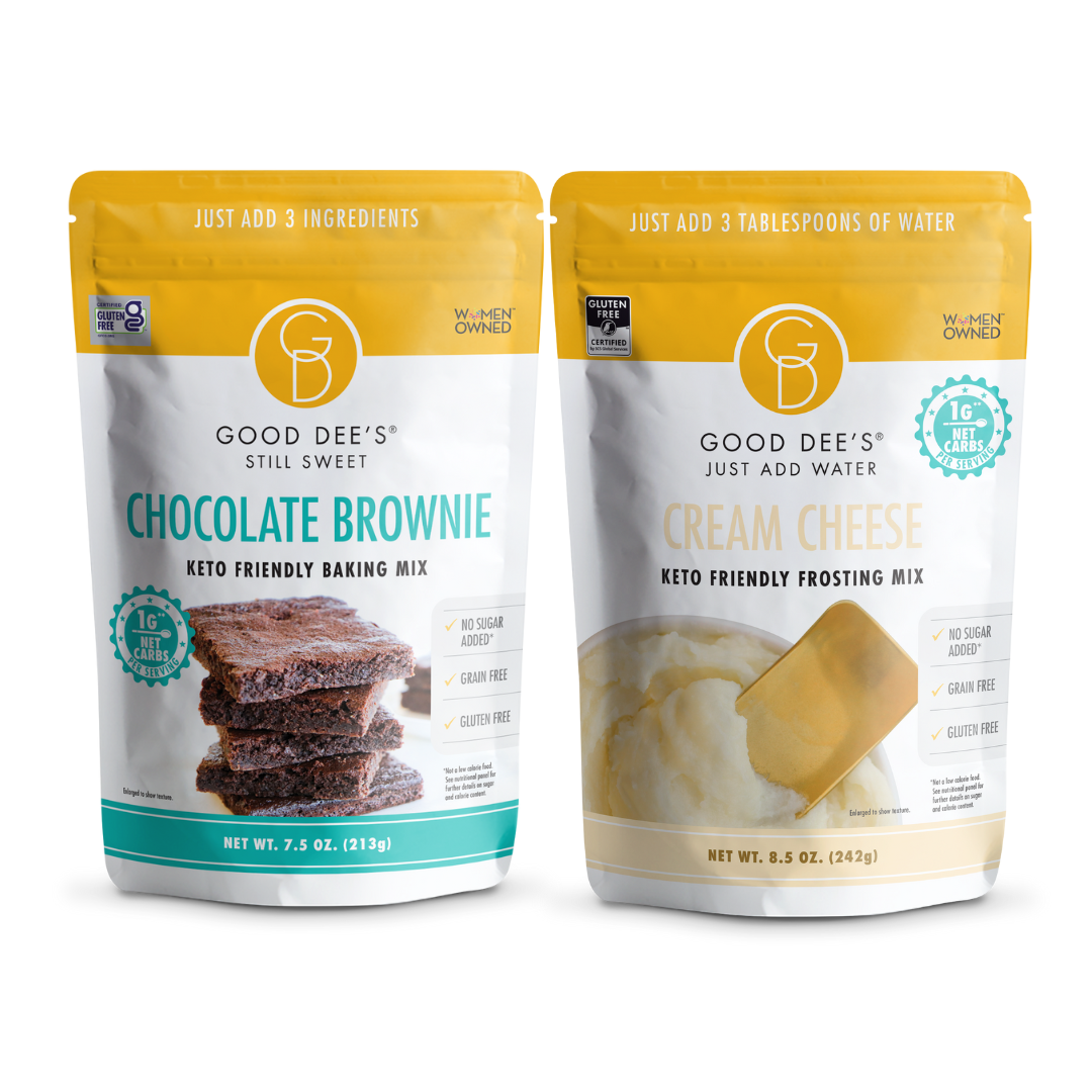 Cream Cheese Brownie Keto Bundle - Gluten Free and No Added Sugar by Good Dee's