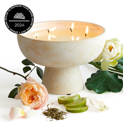 Balance - Ceramic Refillable Candle - White Lotus & Tea