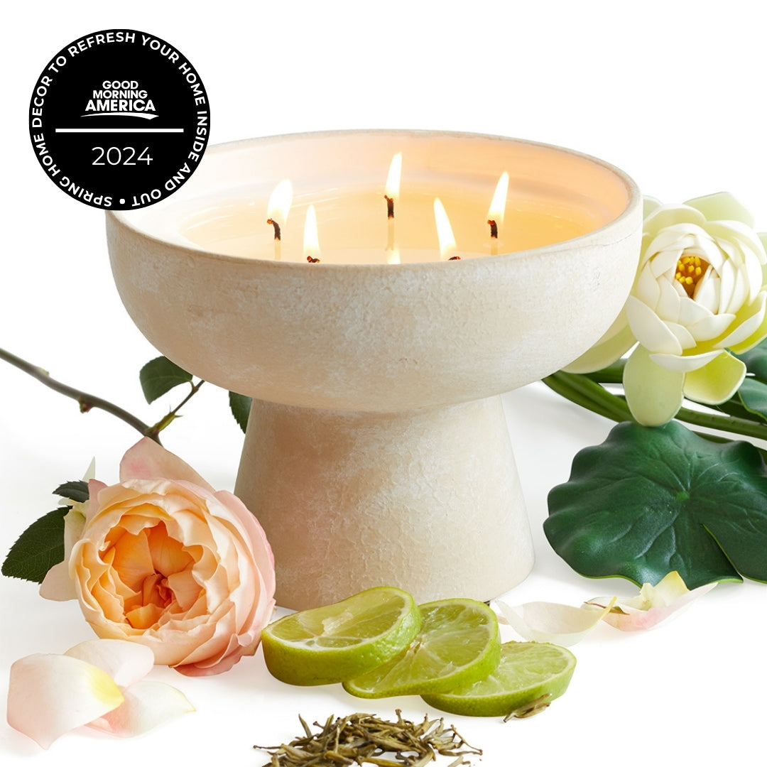 Balance - Ceramic Refillable Candle - White Lotus & Tea