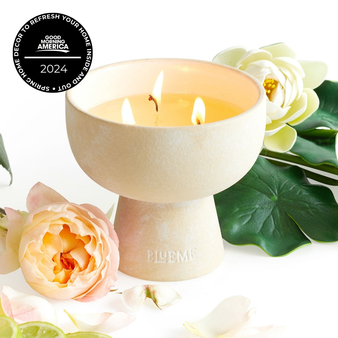 Balance - Ceramic Refillable Candle - White Lotus & Tea