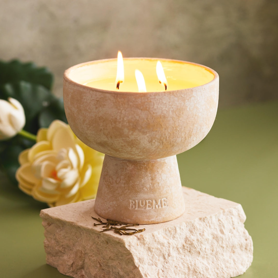 Balance - Ceramic Refillable Candle - White Lotus & Tea