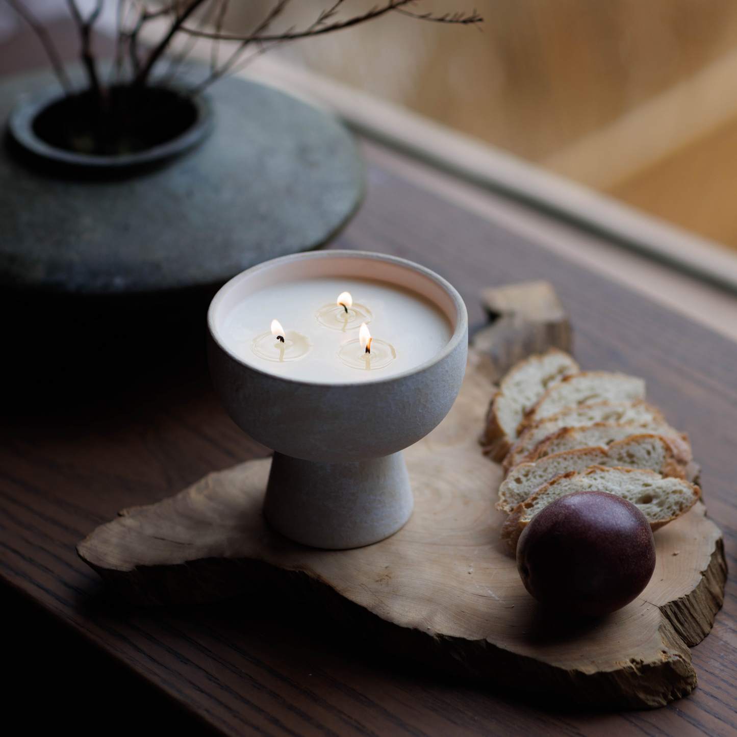 Balance - Ceramic Refillable Candle - White Lotus & Tea