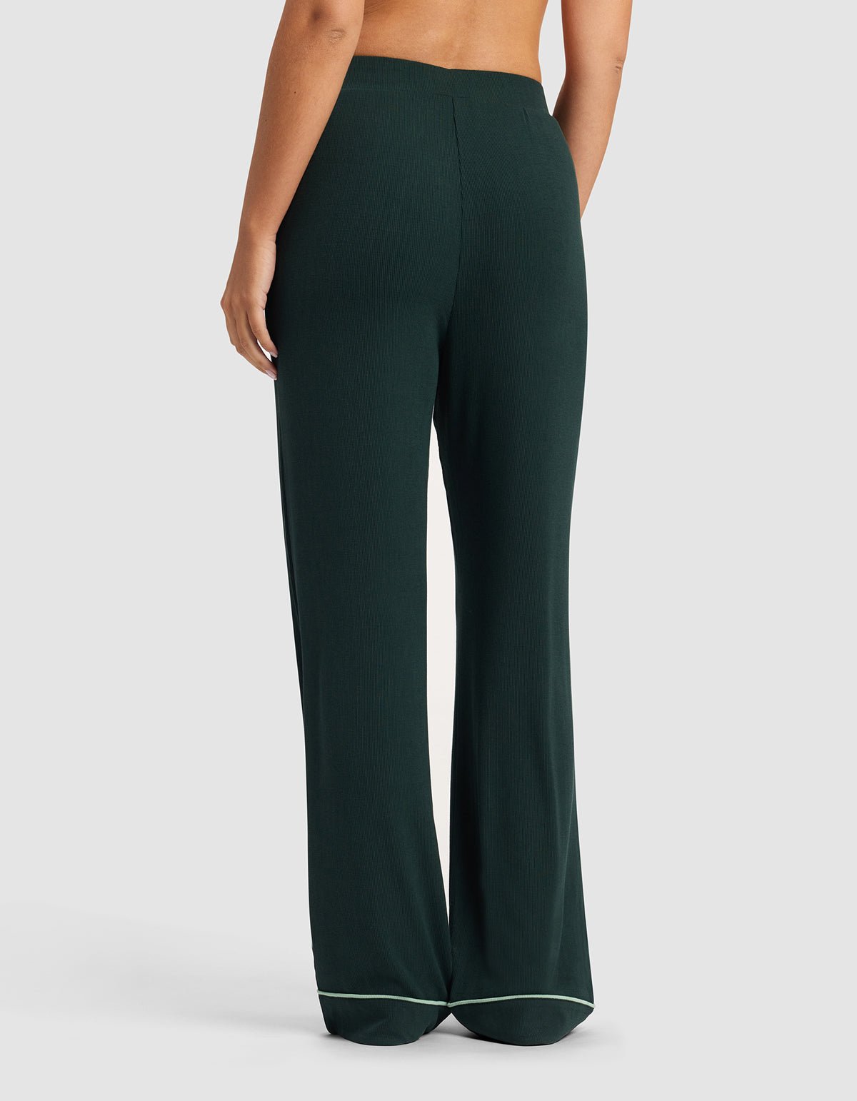 Women's Bamboo Rib-Knit Classic Long Sleeve Pajama Set