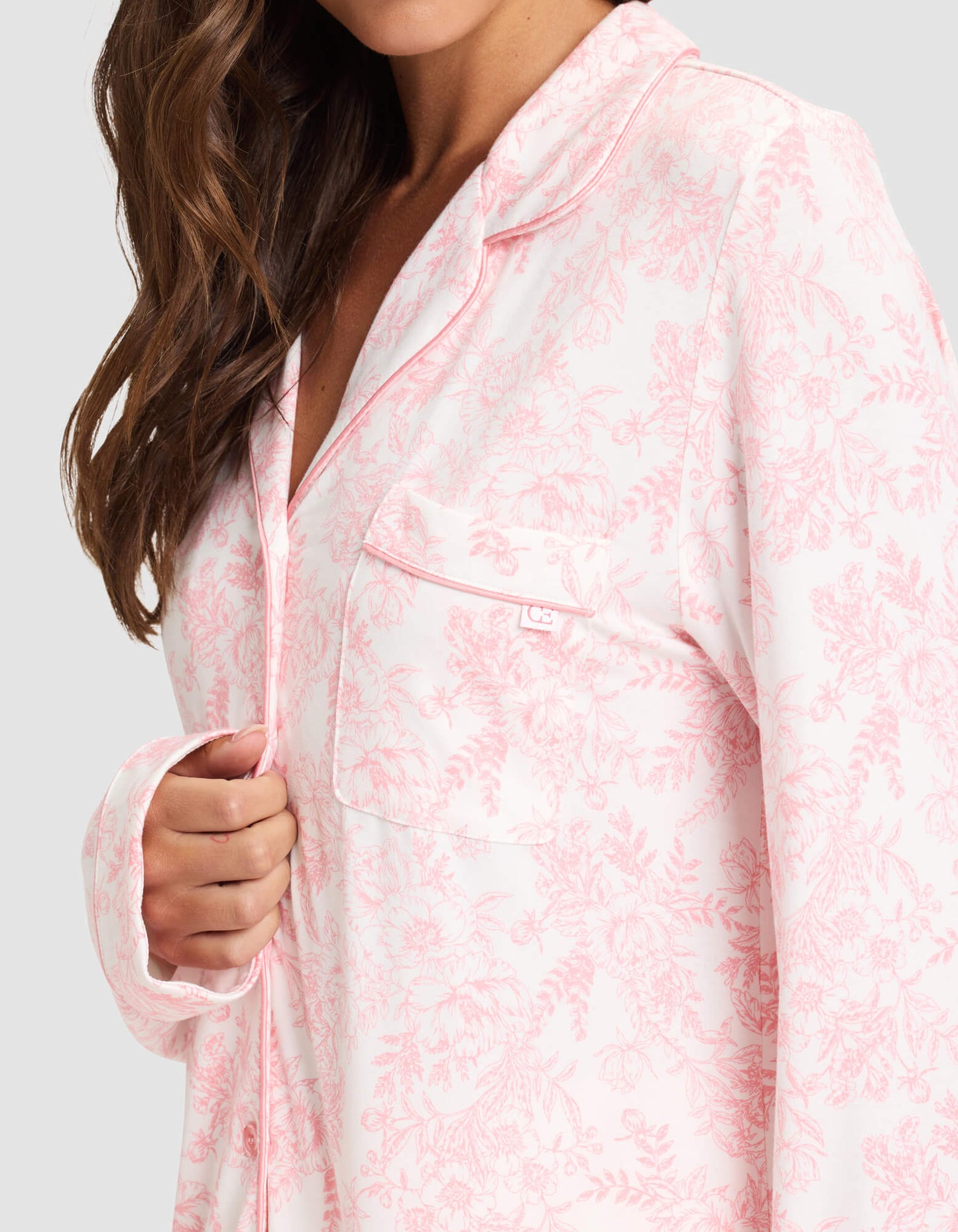 Women's Bamboo Stretch-Knit Long Sleeve Pajama Set