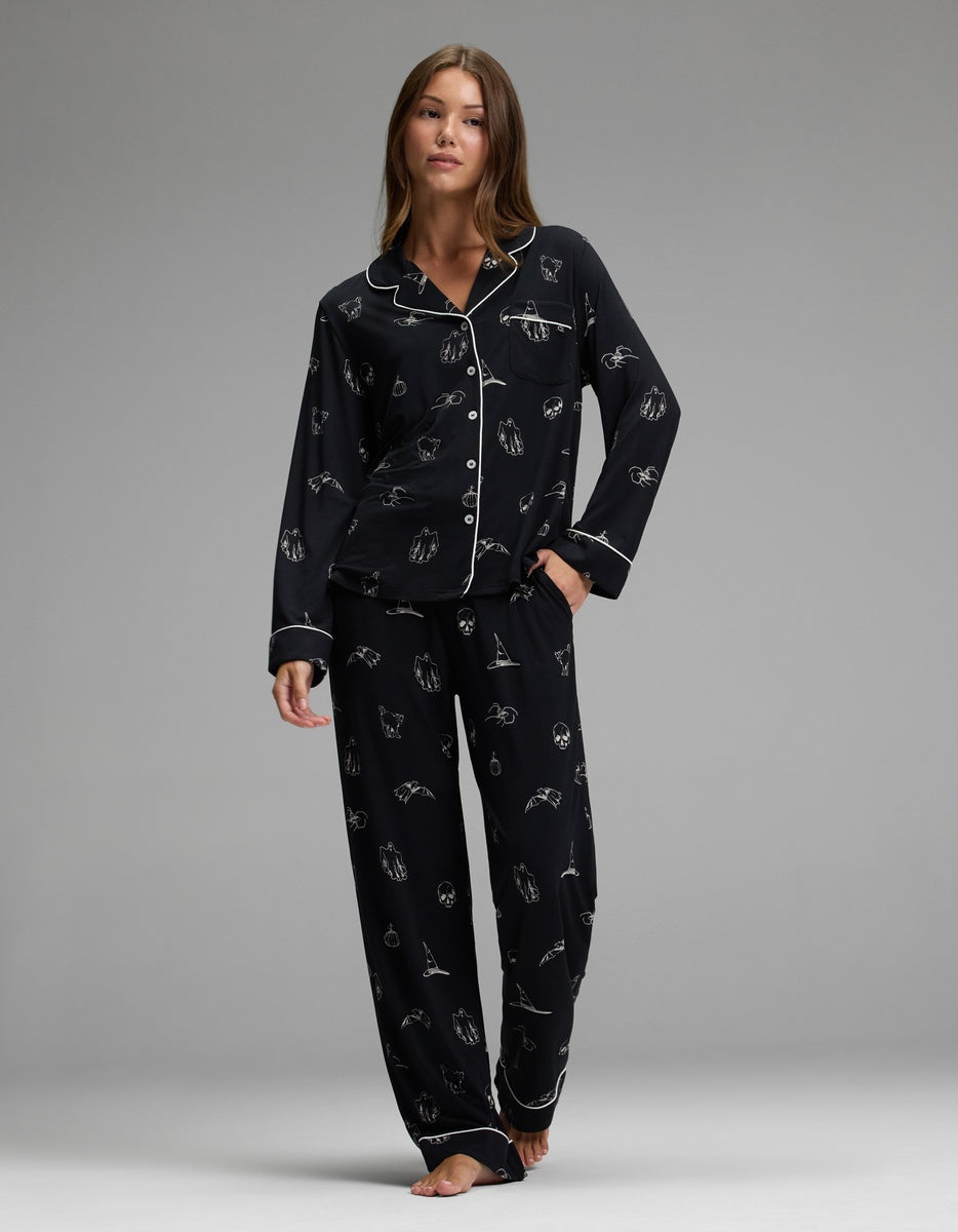 Women's Bamboo Stretch-Knit Long Sleeve Pajama Set