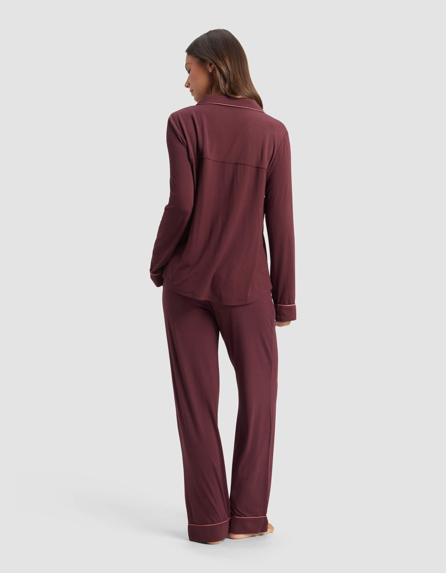 Women's Bamboo Stretch-Knit Long Sleeve Pajama Set