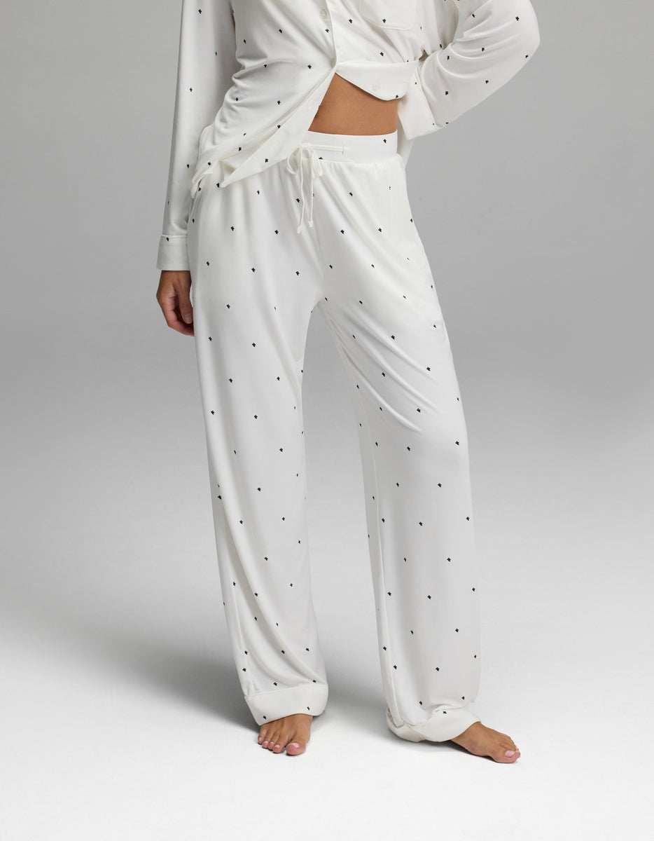 Women's Bamboo Stretch-Knit Long Sleeve Pajama Set
