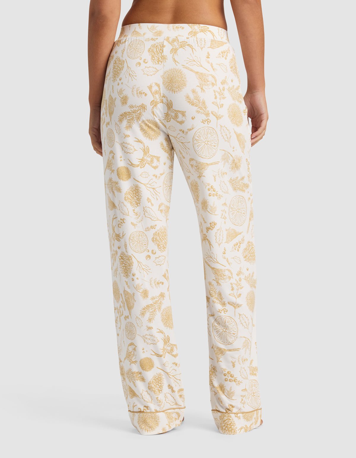 Women's Bamboo Stretch-Knit Short Sleeve & Pant Pajama Set